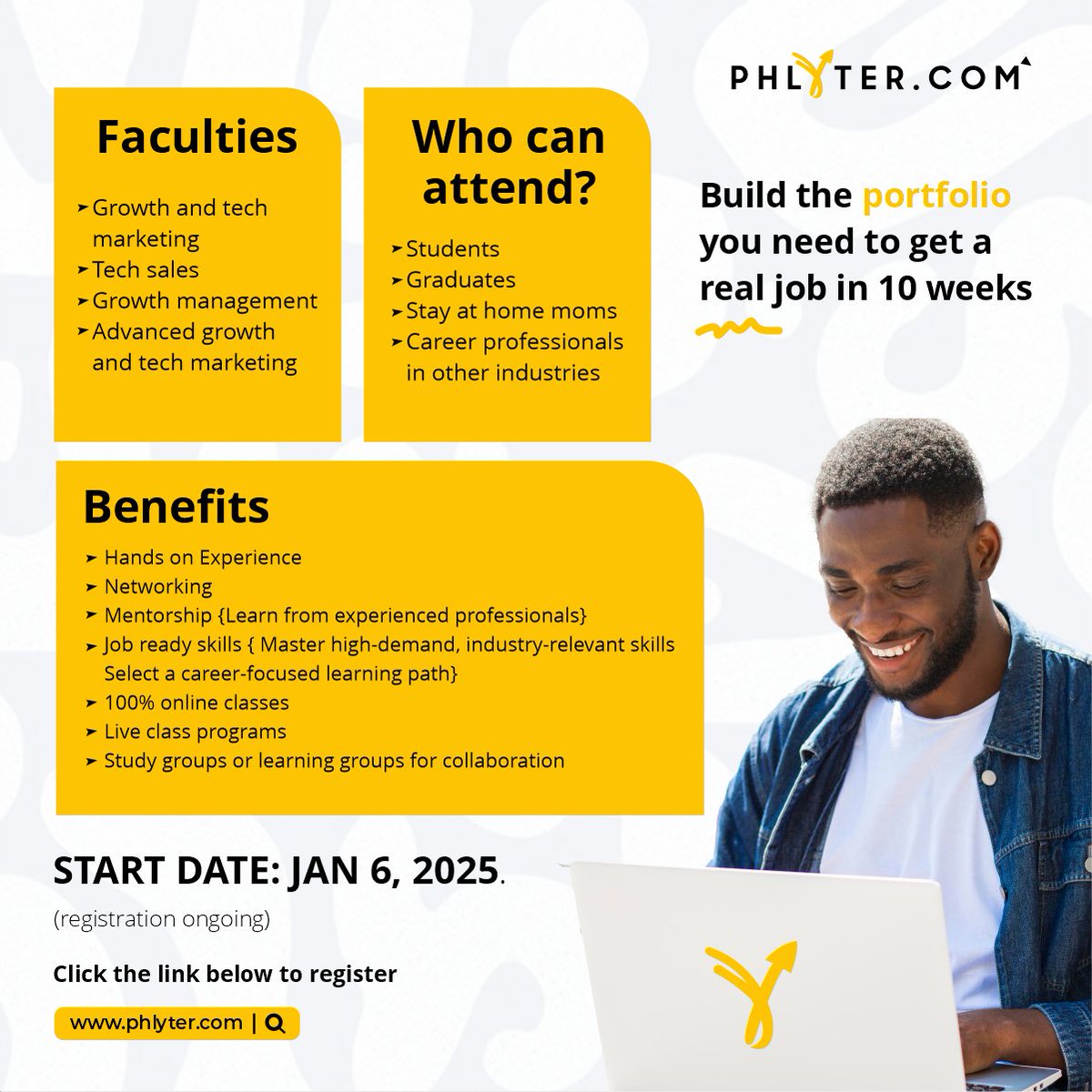 hellophlyter's tweet photo. We're back like we never left!
Bigger and Better😎
Phlyter Tech School is where your transformation begins, register today! https://t.co/JpE5VoRZZC