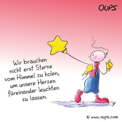 Wünsche allen einen "erleuchteten" Tag ⭐️❤️⭐️❤️⭐️ 
Danke an Oups für die tägliche Inspiration🫶