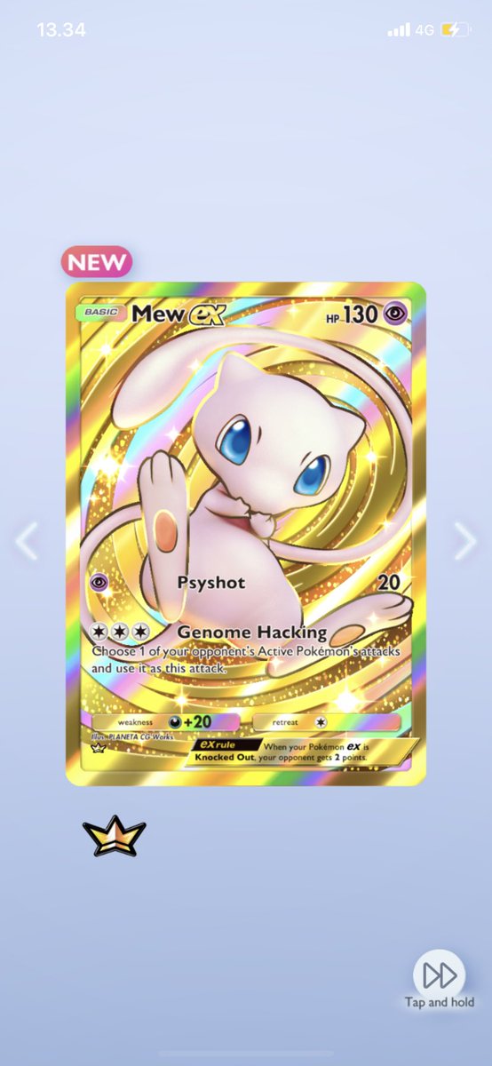 Got this mfs from my first 10 packs of mythical island pack 🤣#PokemonTCGPocket