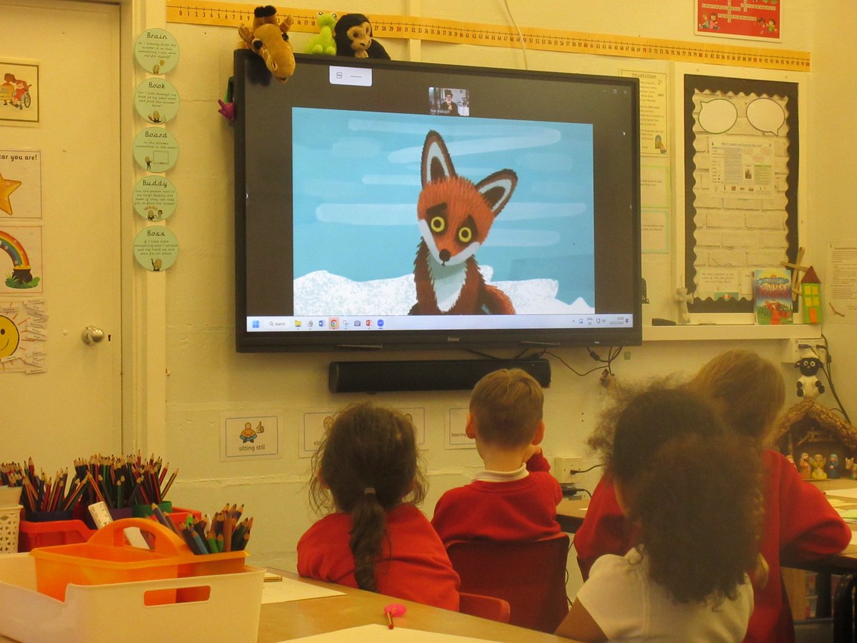 StMargaretsCEP2's tweet photo. Last week, Year 2 had an exciting LIVE webinar with award-winning author and illustrator Rob Biddulph! He shared his amazing picture books, including his latest, I Follow the Fox. The class also joined in a fun, step-by-step draw-along, learning to create one of Rob’s characters. https://t.co/El6rIzYIqD