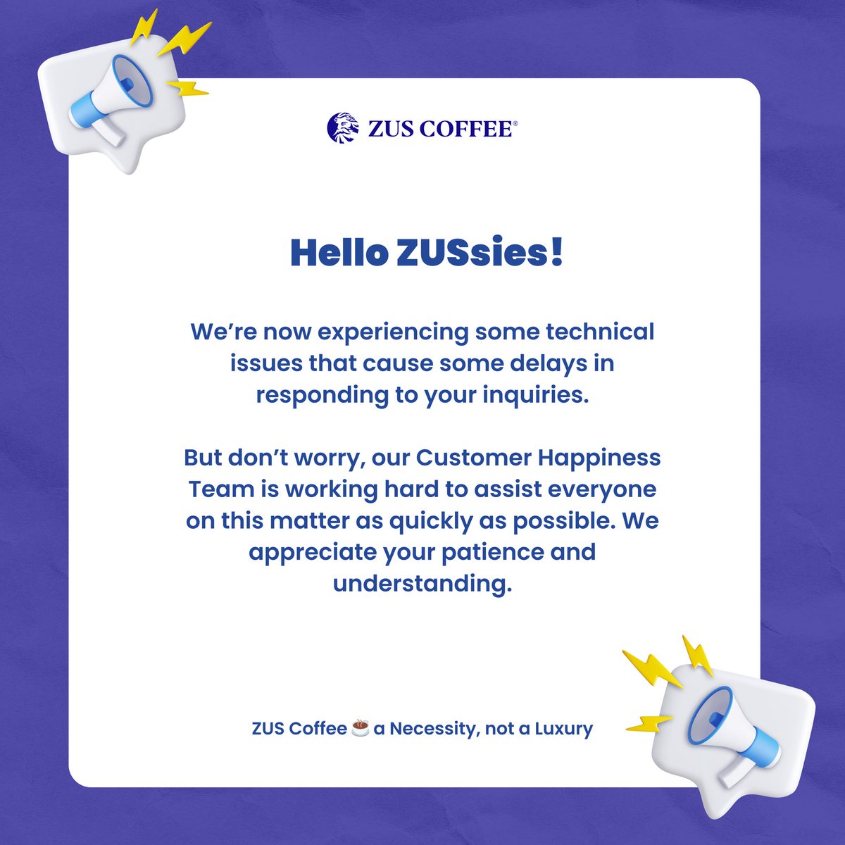Zus@プロフィール確認下さい！ 🚨Announcement for you ZUSsies🚨