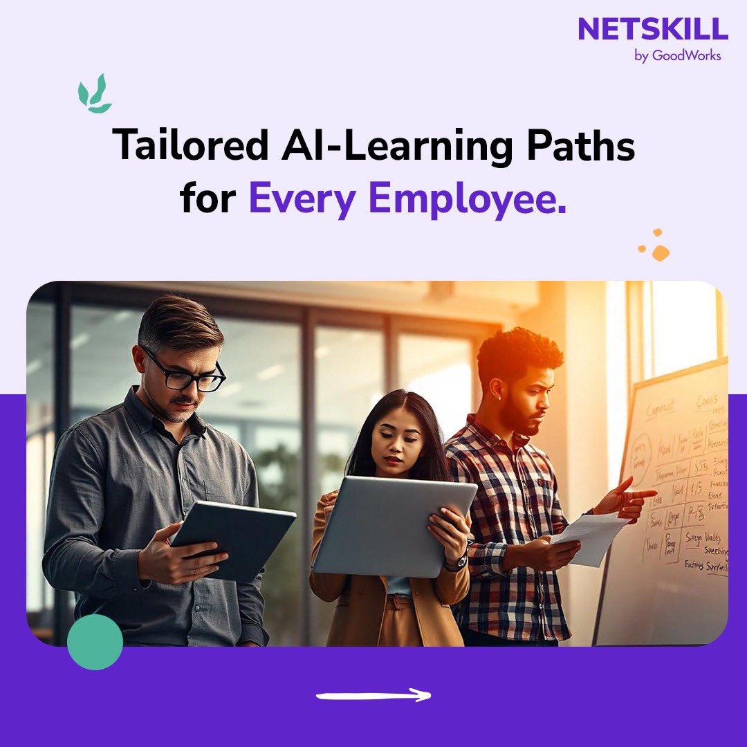 netskillacademy's tweet image. Ready to supercharge your workforce?
Say hello to @netskillacademy LMS – your go-to solution for seamless training, upskilling, and growth.
Invest in your team’s future today! 🌟
#NetSkillLMS #workforcetraining #upskilling #NetSkillByGoodWorks #employees #lms #training