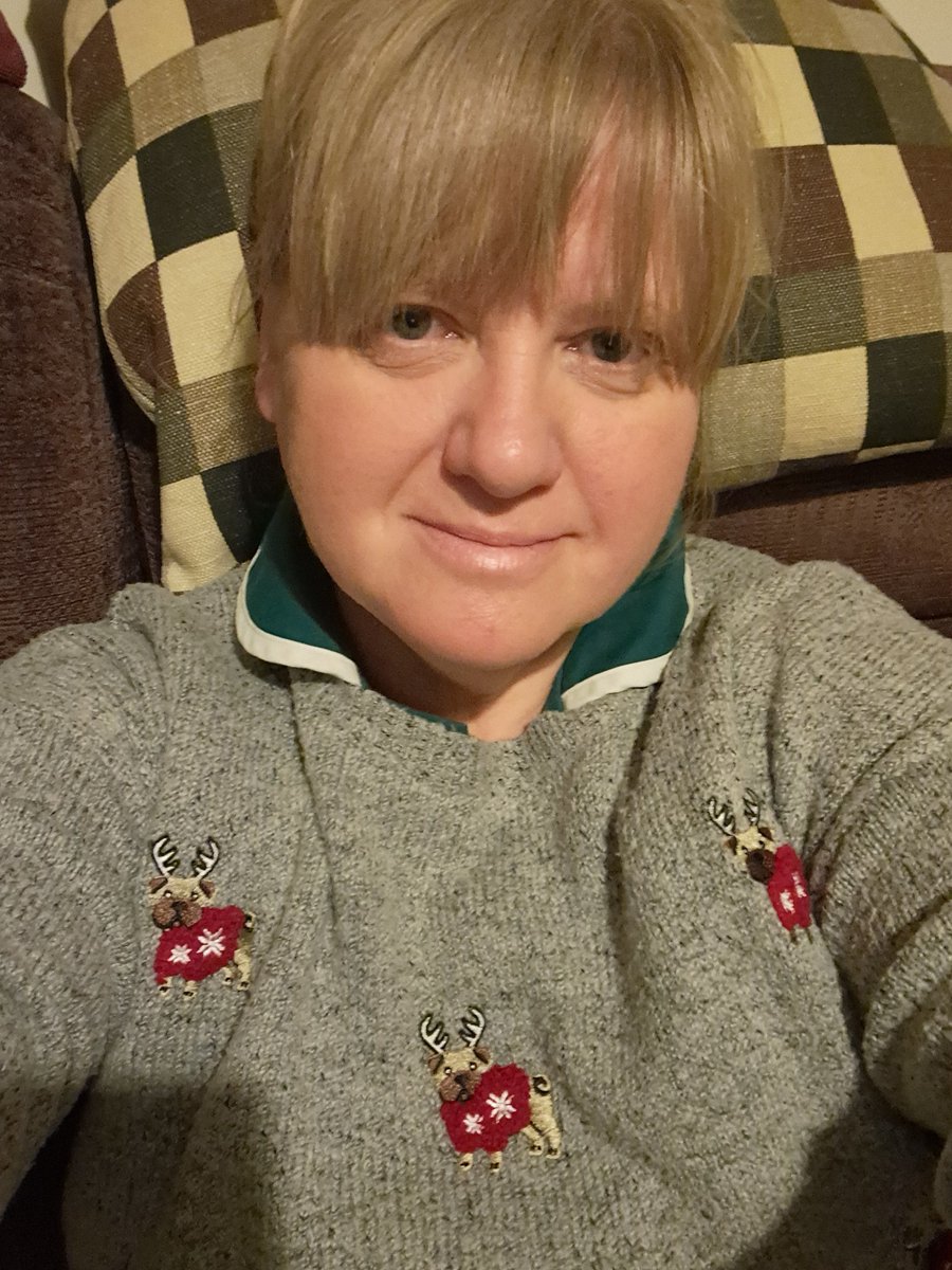 vrice1975's tweet photo. Rocking the Christmas Jumper over uniform look this morning! Bloody thing has shrunk in the wash lol.....#lifesproblems #christmasjumperweek #santaiscoming https://t.co/wKJlIg0lwk