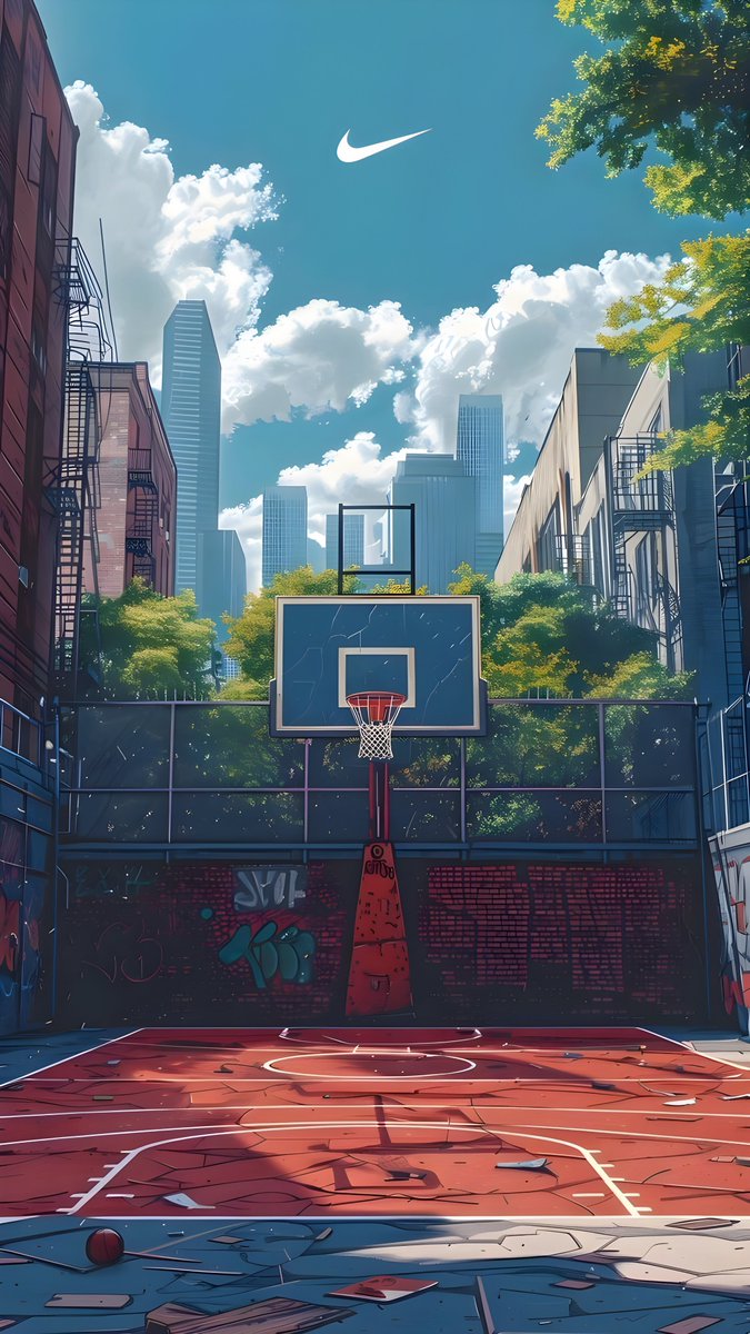 A refreshing Nike wallpaper to start your day 🏀⛹️‍♀️