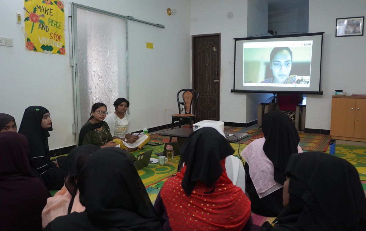Legal Action Worldwide (LAW) (@legalactionww) on Twitter photo <a href="/ShantiMohila/">Shanti Mohila</a> members had an inspiring discussion with #Rohingya activist <a href="/NoorARohingya/">Noor Azizah</a>. They spoke of challenges around #gbv, #childmarriage, #education and building diasporic solidarities for #justice and #accountability and a return to Myanmar with dignity & citizenship. <a href="/ShantiMohila/">Shanti Mohila</a> members had an inspiring discussion with #Rohingya activist <a href="/NoorARohingya/">Noor Azizah</a>. They spoke of challenges around #gbv, #childmarriage, #education and building diasporic solidarities for #justice and #accountability and a return to Myanmar with dignity & citizenship.