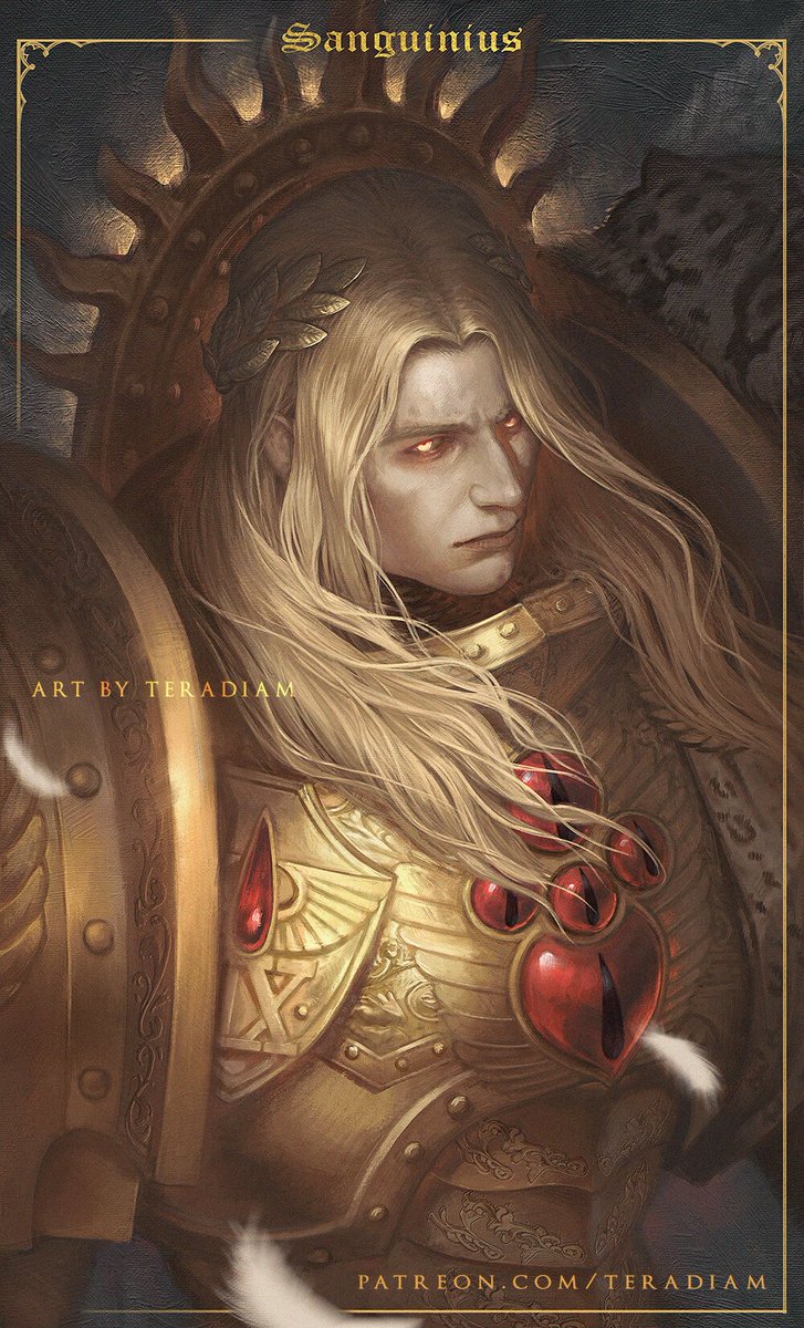 teradiamart's tweet photo. Sanguinius, Primarch of the Blood Angels  #warhammer40k https://t.co/3L33HUI2Wm