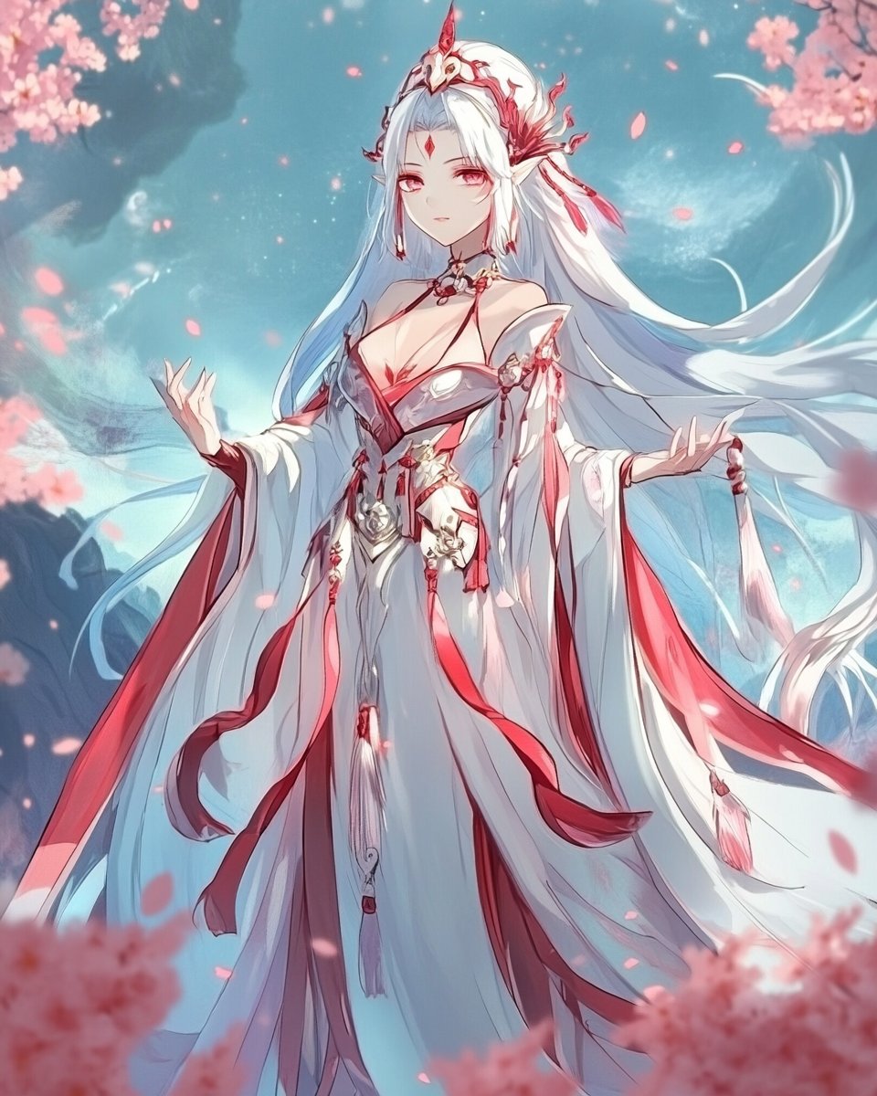 LudovicCreator's tweet photo. 🎨 CELESTIAL SHRINE MAIDEN  🎨

Base prompt :

[SUBJECT] as a Celestial Shrine Maiden, adorned in flowing robes and ethereal accessories, surrounded by glowing sakura blossoms. Contemporary anime style, with a palette of serene [COLOR1] and vibrant [COLOR2]

Check ALTS https://t.co/67WAJNox0u