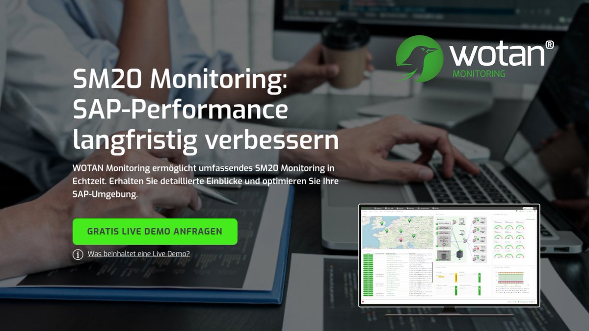 WotanMonitoring's tweet image. 🔐 Mit WOTAN Monitoring und der SM20-Transaktion behalten Sie die SAP-Sicherheitsprotokolle im Blick und schützen Ihr System vor unerlaubten Zugriffen! Mehr erfahren: shorturl.at/dV8TR #SAPMonitoring #SM20 #Monitoring #WOTAN #ITManagement #ITManager #Systemadmin #Admin