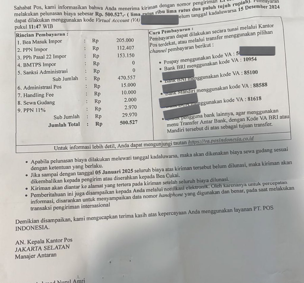 Nangis banget dapet kado dari temen di luar negeri, disuruh bayar segini!!!! BEA CUKAI aing tandain yahhh 🫵🫵