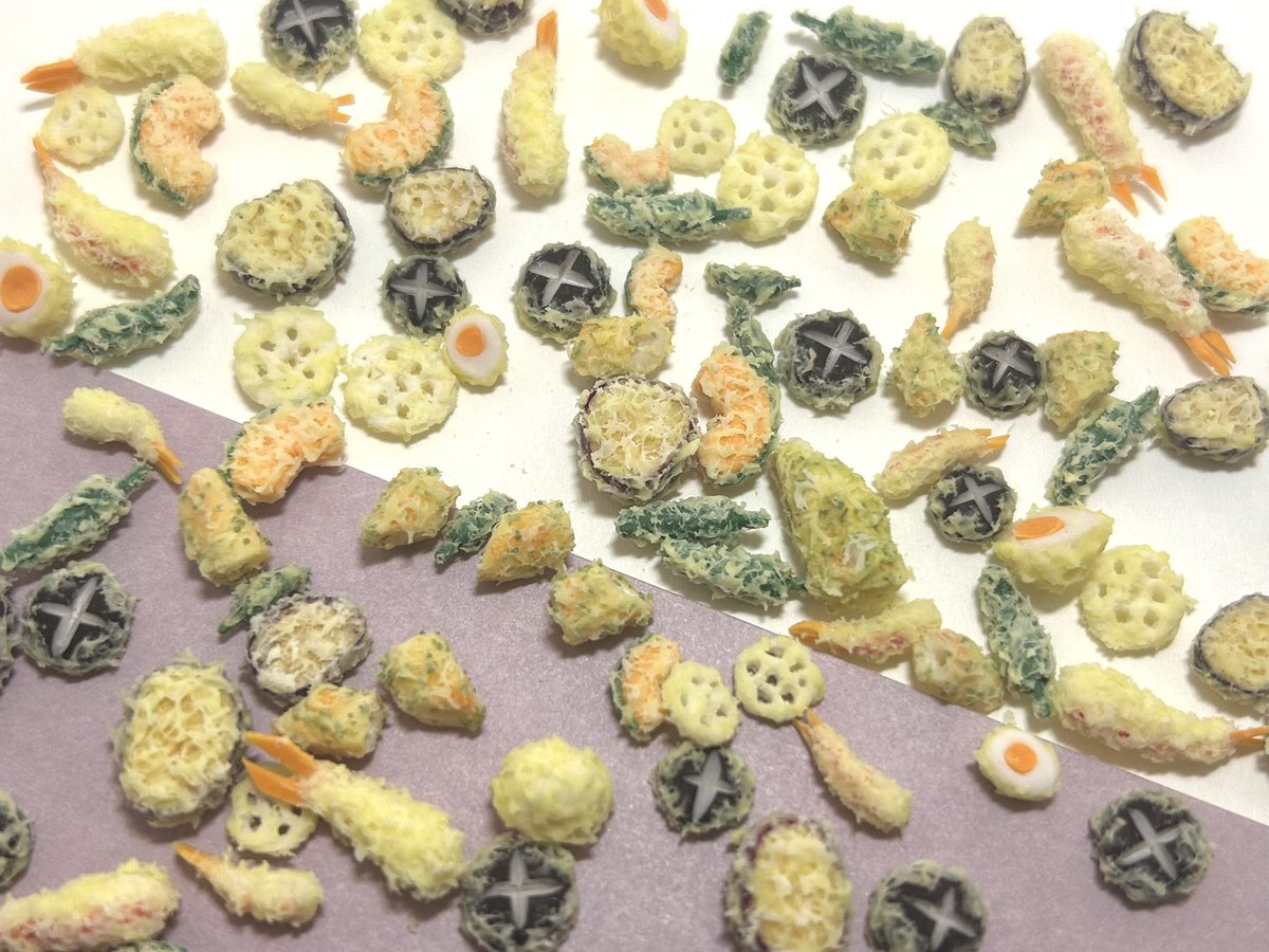 Atelier_doudou's tweet photo. 天ぷら☆.｡.:*・
よく見ると2種類のサイズ

#ミニチュア #ミニチュアフード
#miniature #handmade 
#ハンドメイド #粘土
#ハンドメイド作家さんと繋がりたい
#ハンドメイド好きさんと繋がりたい https://t.co/lUHqWSOzMu