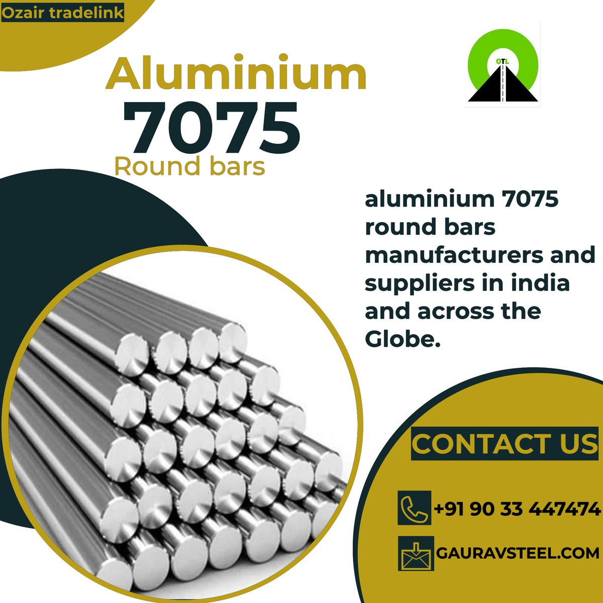 Ozairtradelink's tweet image. 🤳Looking for top-quality Aluminium 7075 Round Bars? Look no further! 🌟✨

gauravsteel.com/aluminium7075r…

#aluminium
#roundbars
#aluminium7075
#supplier
#qualitymatters💯✅
#industrialsolutions