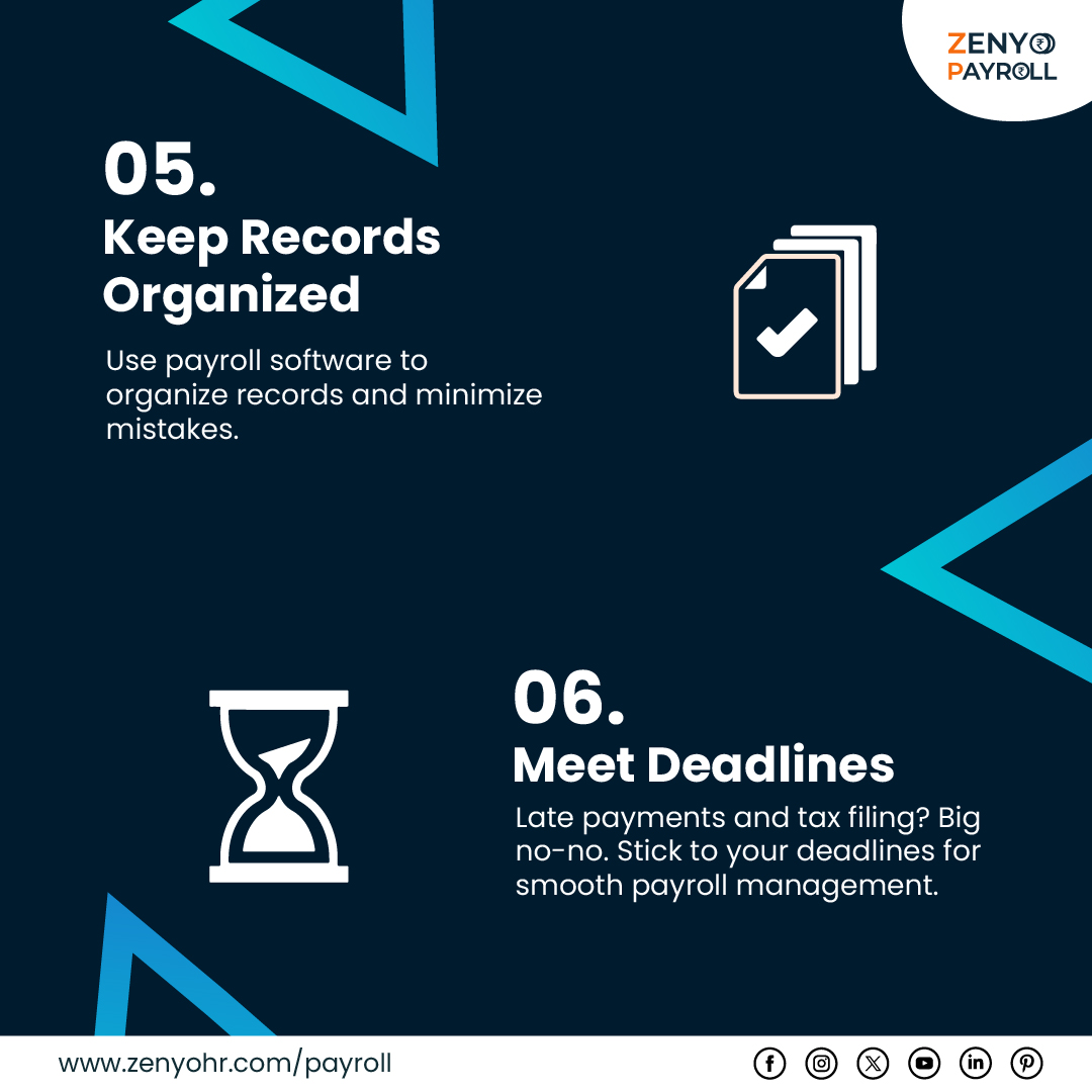ZenyoPayroll's tweet image. Want to avoid payroll challenges and ensure your employees are paid accurately?

Visit us at zenyohr.com/payroll

#payrolltips #employeeclassification #paycalculations #hourstracking #taxcompliance #payrollrecords #businessmanagement #employeewellbeing #timemanagement