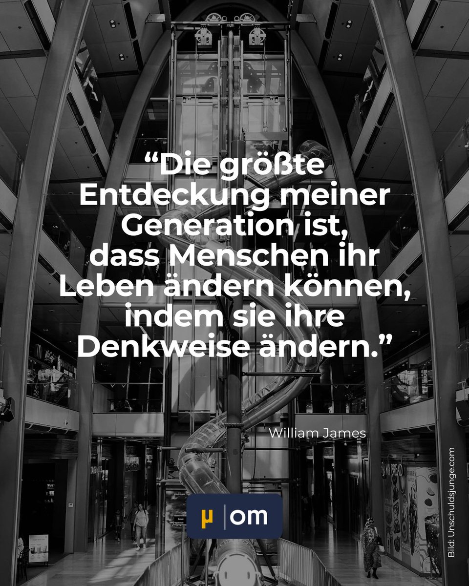 muenchcoach's tweet photo. "Die größte Entdeckung meiner Generation ist, dass Menschen ihr Leben ändern können, indem sie ihre Denkweise ändern." – William James

Wo könntest du deine Denkweise ändern? Ein Coaching kann dir dabei helfen. Sprich uns unverbindlich an!

#Productivity #muenchcoach #Coaching https://t.co/w5wqM61yrv