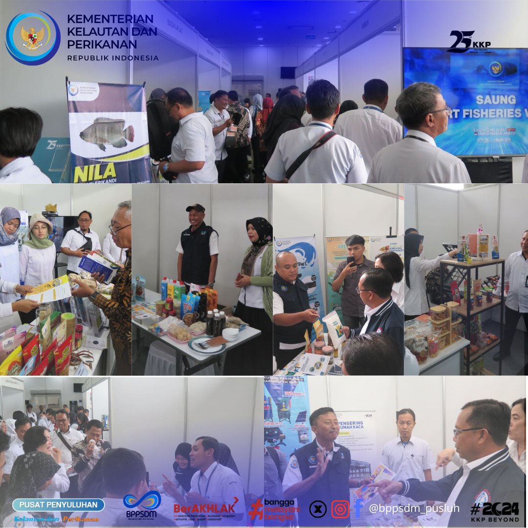bppsdm_pusluhkp's tweet photo. Jakarta (16/12) - #BPPSDMKP selenggarakan #Rakornasluhkp 2024, yg dibuka oleh Menteri KP
@saktitrenggono di Ballroom KKP. Ia meminta para penyuluh KP untuk terus mengembangkan inovasinya dlm meningkatkan kesejahteraan masyarakat dan produksi di sektor KP https://t.co/sd0Bqqsbrp