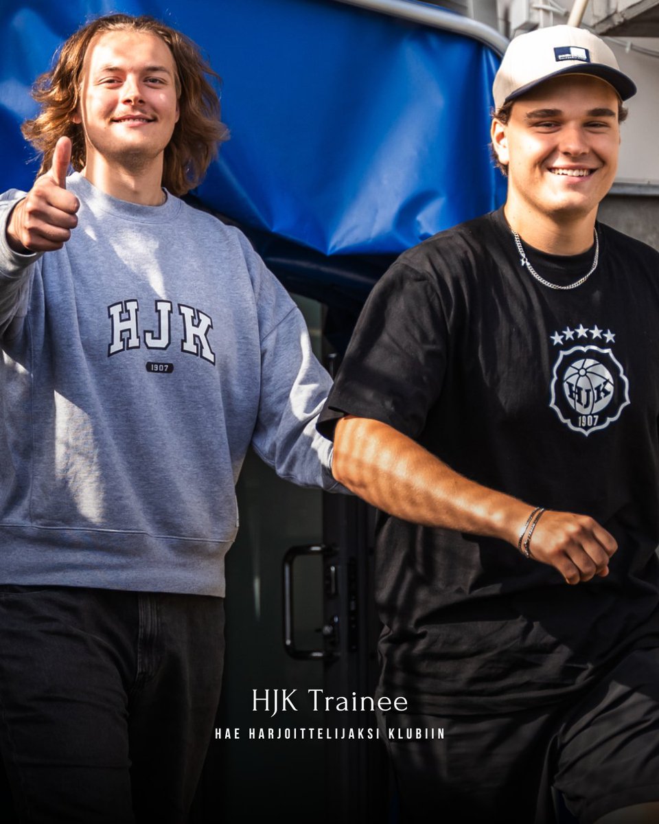 Haku HJK Trainee -ohjelmaan on auki. Klubi hakee ensi kaudelle harjoittelijoita erilaisiin työtehtäviin.

Lue Jessen ja Eliaksen harjoittelusta
hjk.fi/artikkelit/hjk…

Lisätietoa Klubin harkkapaikoista
hjk.fi/seura/hjk-trai…

#HJK #Veikkausliiga #KansallinenLiiga
