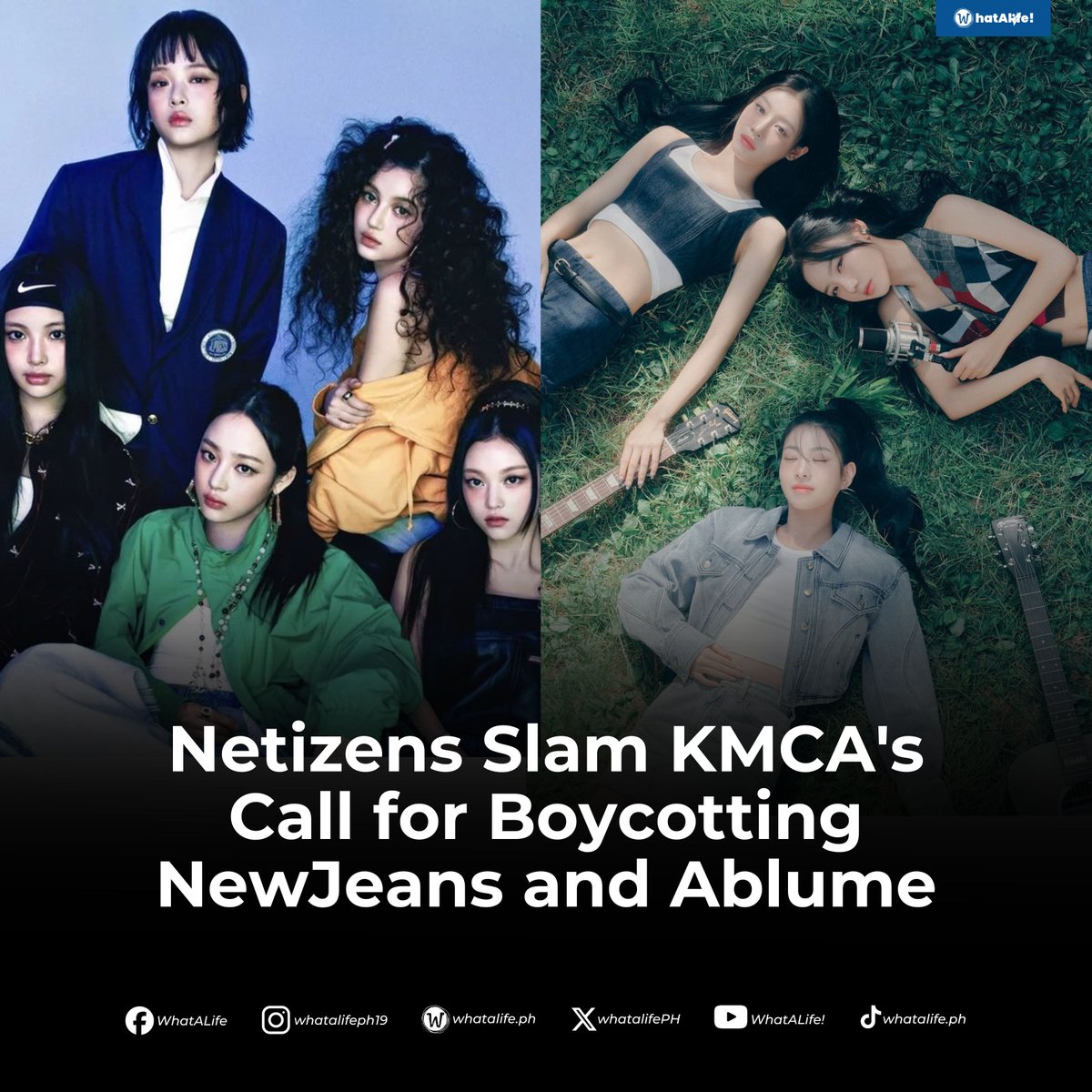 Boycott NewJeans and Ablume?

Fans stand with NewJeans and Ablume as netizens slam KMCA for urging award shows to exclude artists over "tampering" claims.

READ full story here: whatalife.ph/netizens-slam-…

#NewJeans #Ablume #KMCA #ADOR