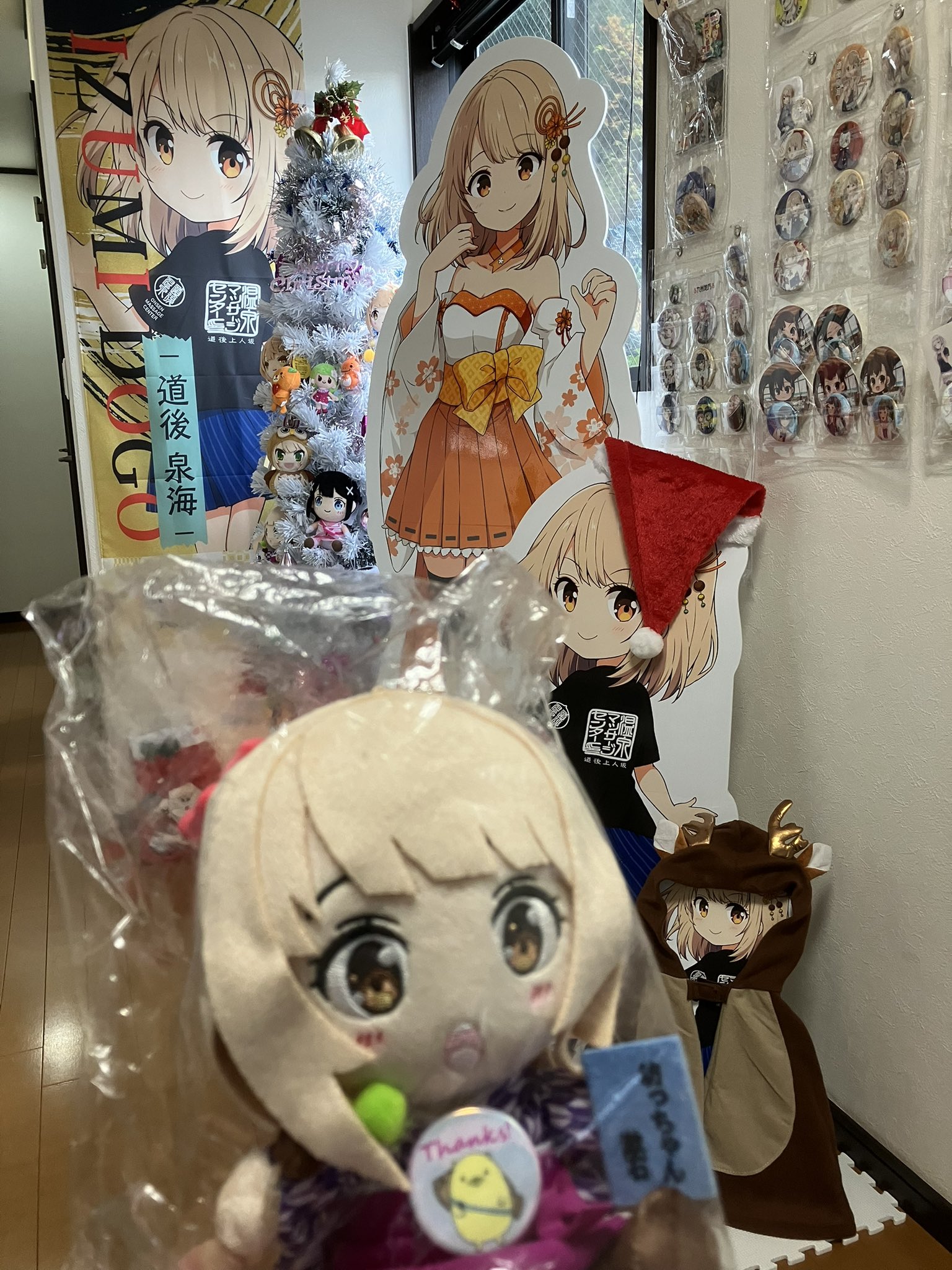 温泉むすめ ぬいぐるみ 道後泉海 道後泉海ちゃんつぼやver.ぬいぐるみ販売開始しました。 お団子