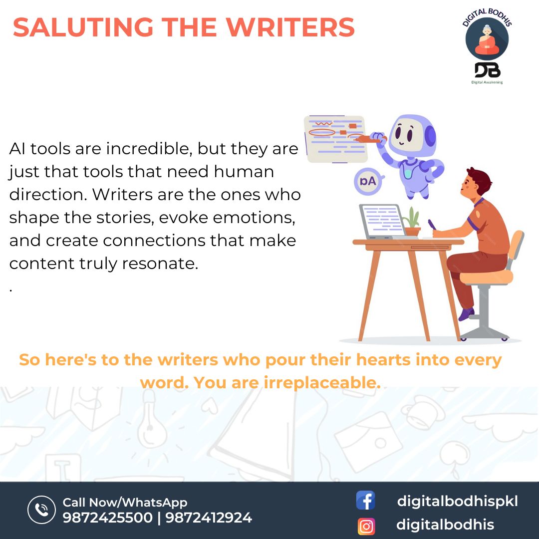 dhruvjyoti's tweet image. In a world where AI tools like ChatGPT are revolutionizing the way we write, one thing is clear human writers are more valuable than ever.

Contact us today for a FREE consultation!  

#HumanCreativity #AIvsHuman #WritersOfInstagram #ContentCreation #AItools #CreativityUnleashed