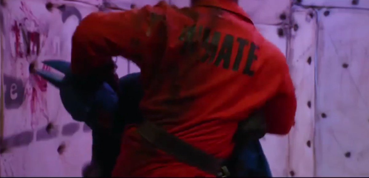 Man90B's tweet image. Even though the batsuit body-armor should protect him against these punches and kicks, it's obvious he's feeling the pain.
#batman #batmanbeaten #herointrouble