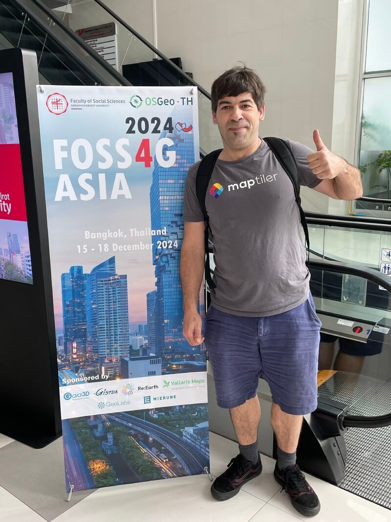 Nicolas Bozon (<a href="/cartogenic/">Nicolas Bozon</a>) is having a fantastic time here at #FOSS4GAsia; make sure you catch up with him before the conference ends!