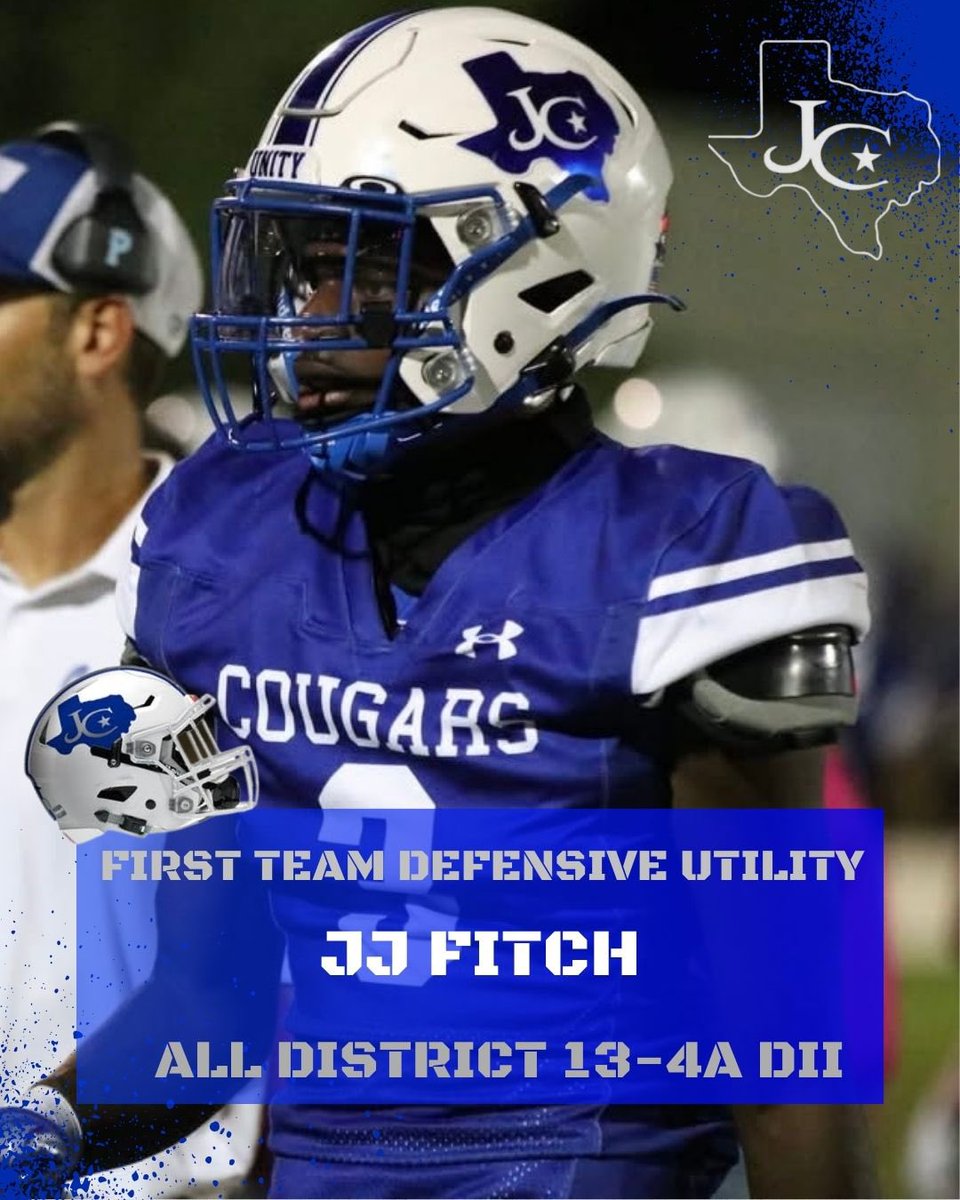 Congratulations to our 1st Team Defensive Utility Player. Versatile, competitive playmaker!  Best is yet to come, my man! <a href="/JarrellCougarFB/">Jarrell Cougar Football</a> <a href="/Jarrell_ISD/">Jarrell ISD</a>