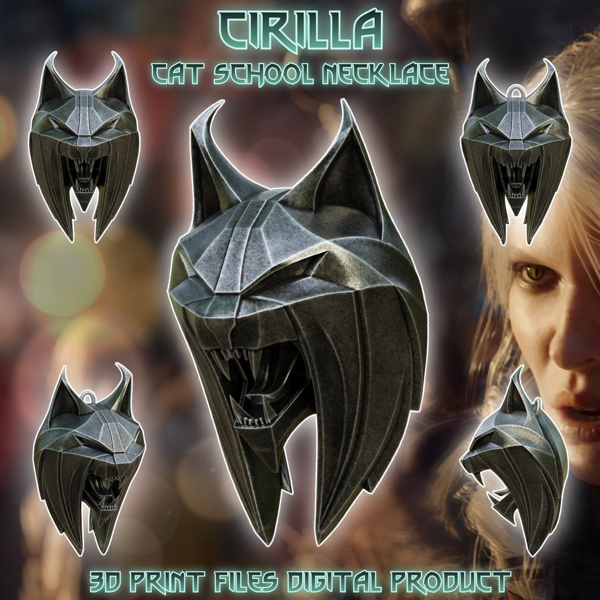 Krotek_inc's tweet photo. Everyone is impressed by the #Witcher4  trailer? 

#Cirilla #cosplay #cosplayer #lynx #CAT @Thangs3D #jewelrydesigner #pendant #EtsySeller #witcherIV 
https://t.co/G3J9zobppB
https://t.co/4eAcexrbYK
https://t.co/OysoeareLy https://t.co/nhFxNhClza