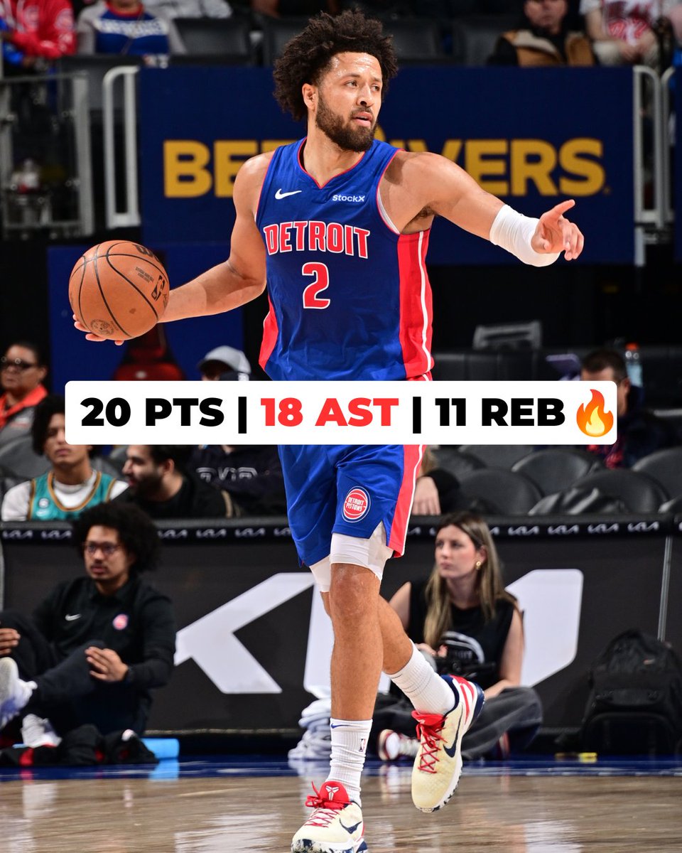 18 assist CAREER-HIGH for No. 2 😤

Cade Cunningham led the <a href="/DetroitPistons/">Detroit Pistons</a> in an overtime win against the Heat ✨