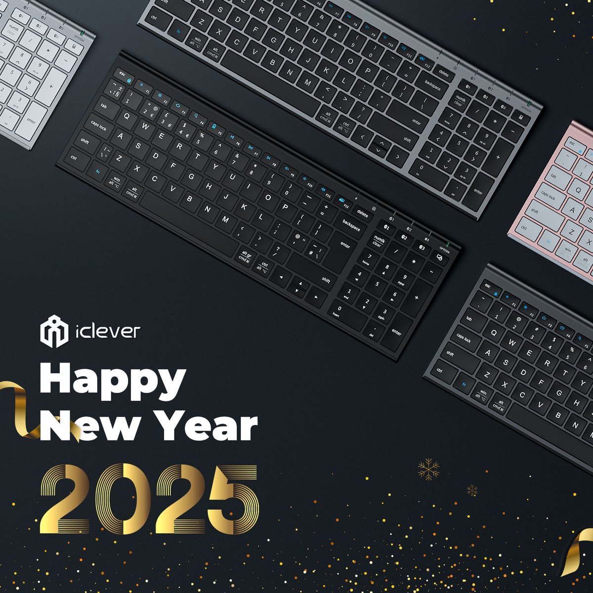 iCleverSupport's tweet photo. 🎉Happy New Year 2025!
#iCleverTech #keyboard #fyp #happynewyear2025 https://t.co/wcg0Nu6Qq8