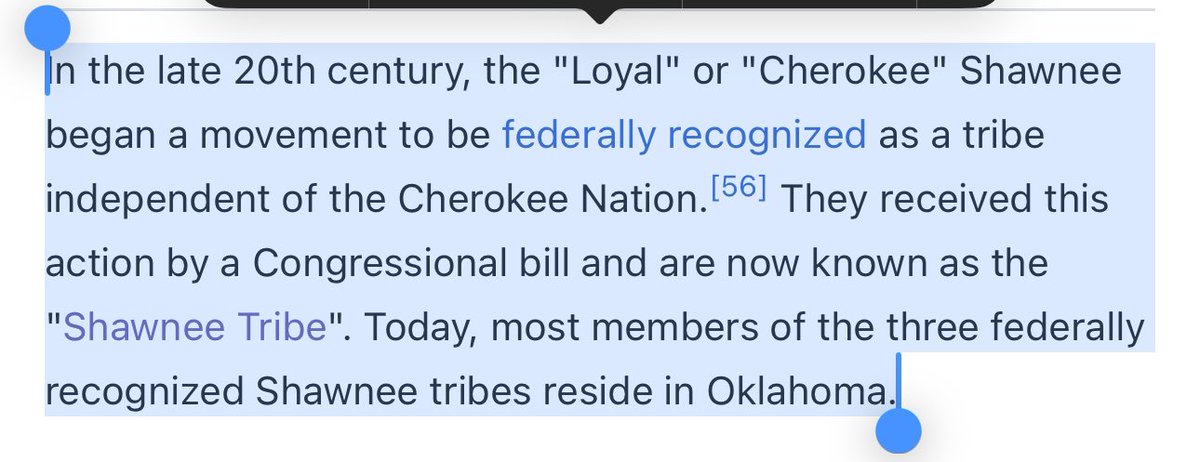 DavidShaneLowry's tweet photo. Anytime @ChiefBarnes cries about Lumbee Fairness Act…about Lumbees not going through OFA (@BureauIndAffrs)… toss this cold water 🔽
<Shawnee were recognized about 45 years AFTER the Lumbee…through Congressional legislation 😱>

👂> https://t.co/MBVzqQg4SA

@SenThomTillis https://t.co/iQWktH0Y6q