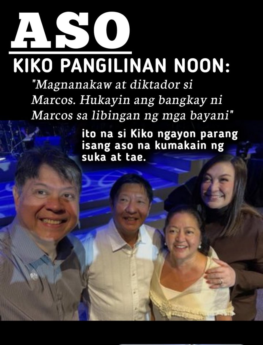 Alam nyo yung aso? Normal sa aso na kumakain ng suka.. GANYAN ANG MGA DILAWAN. KAHALINTULAD NG MGA ASO NA KUMAKAIN NG SUKA... 
🤨🤨🤨