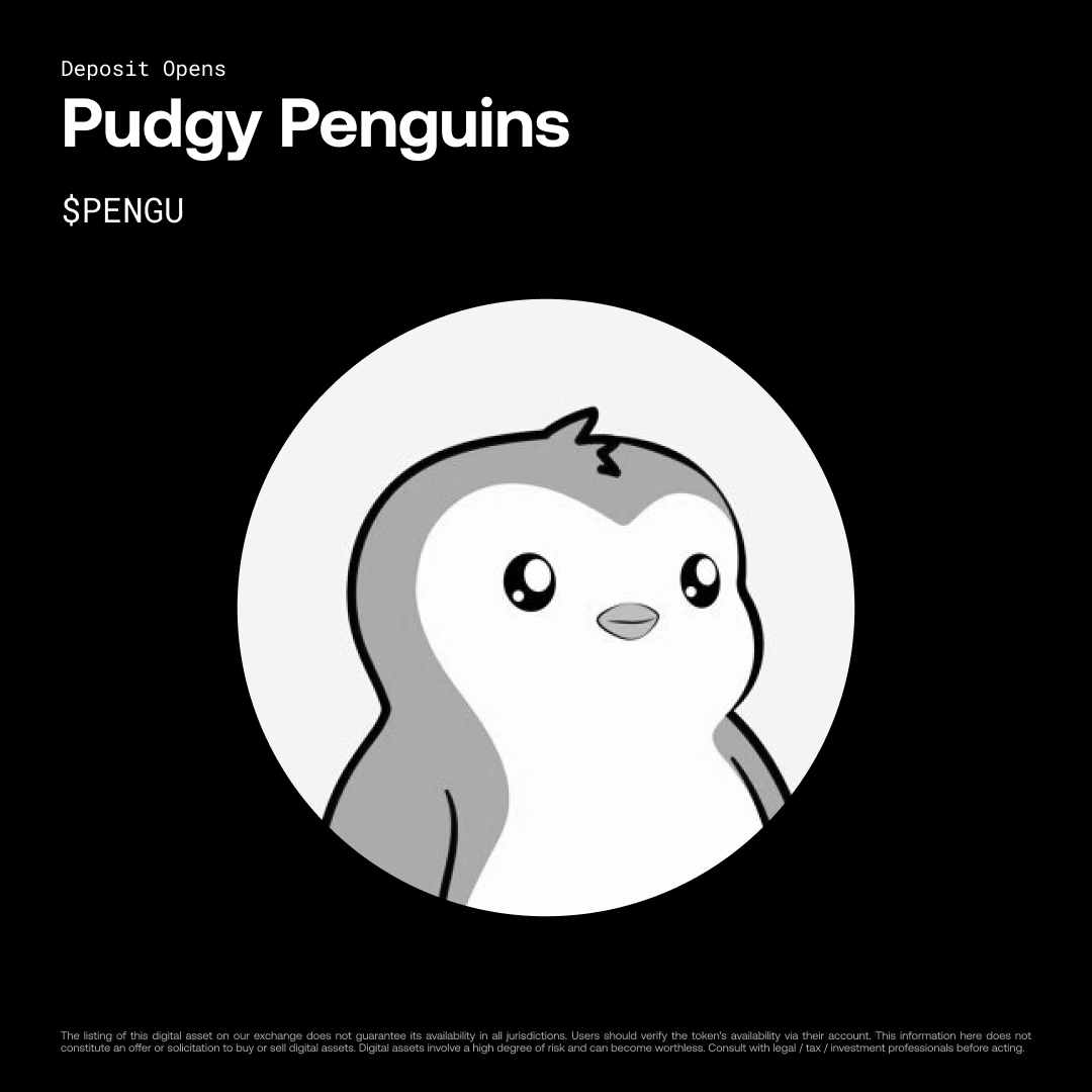 📢 #NewListing Deposits are now open for $PENGU @pudgypenguins on #OKX! 🟢 $ PENGU/USDT spot trading will begin shortly. More: https://t.co/Jdg4JwAuVL