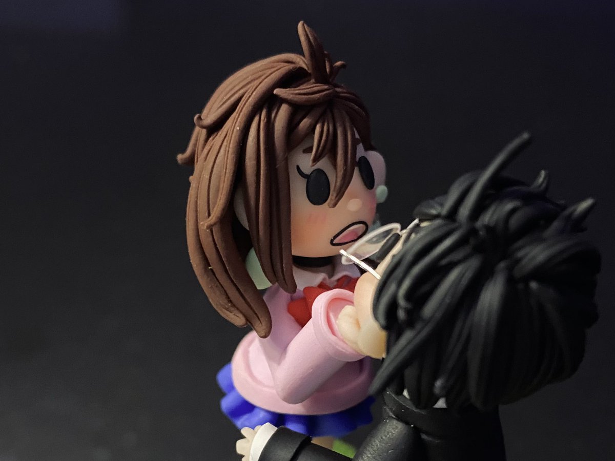 polymer_kay's tweet photo. I had just enough time to finish a small #Dandadan figure before the season finale and I’m kinda happy with it ❤️ #ダンダダン https://t.co/VnviMOoKFw