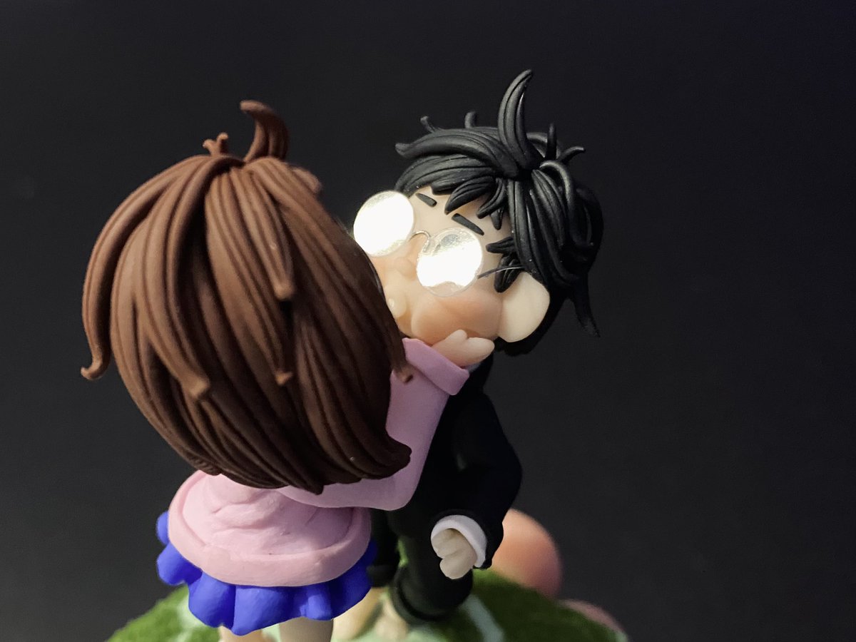 polymer_kay's tweet photo. I had just enough time to finish a small #Dandadan figure before the season finale and I’m kinda happy with it ❤️ #ダンダダン https://t.co/VnviMOoKFw