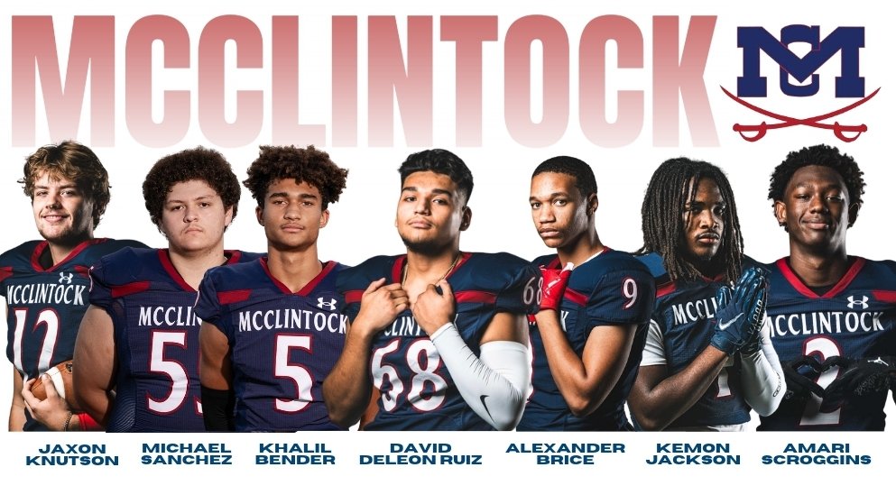 Congratulations to our McClintock Football, Tempe All-City Award Winners.