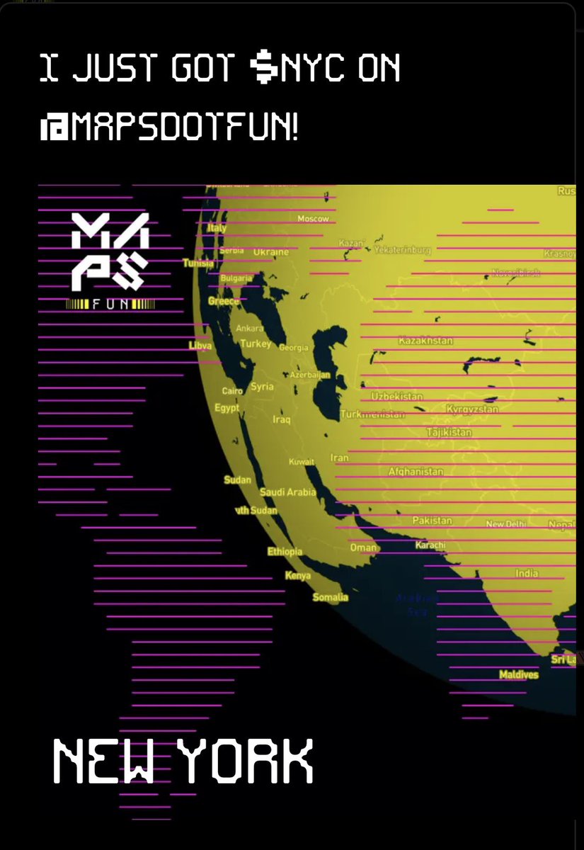 MDCryptoSniper's tweet photo. @mapsdotfun Let’s Gooo!!! NYC stand up!!!! I’m excited about #mapsdotfun . Tap in everyone and represent your state! Also shoutout to @justentropylol for giving me this opportunity to be part of this great project. https://t.co/6rAW18awJD