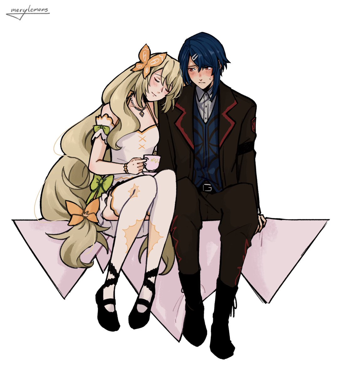 merylemons's tweet photo. I think Céline and Alcryst are very cute together https://t.co/6HCOZcIigX