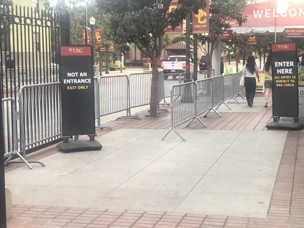 It’s so difficult to just walk on my <a href="/USC/">USC</a> campus now, through the fences, gates and check points. I hope this is all temporary.