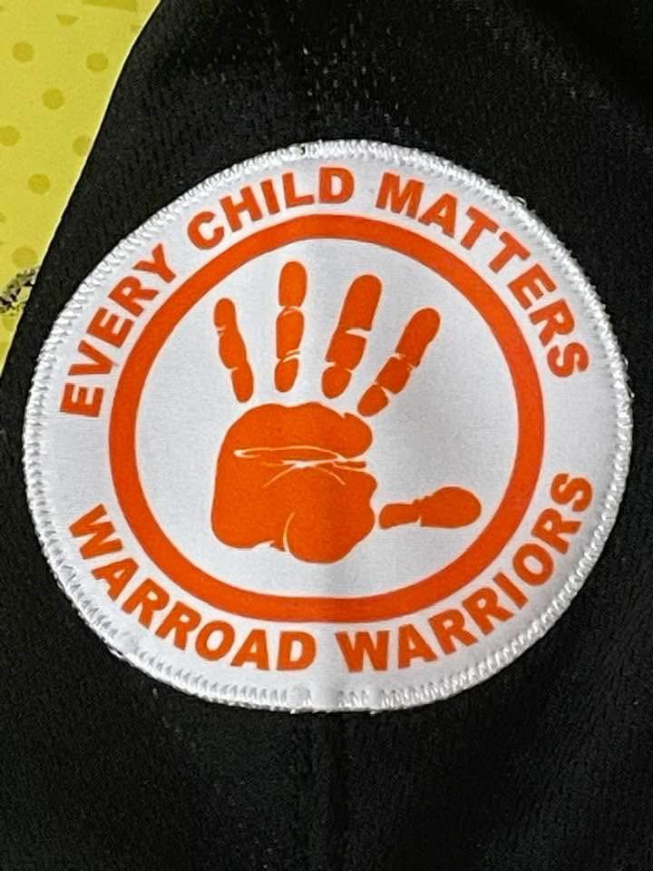WarroadHShockey's tweet image. On January 11th, the boys and girls high school hockey programs will be wearing "Every Child Matters" jerseys in support of Warroads journey of Truth and Reconciliation designed by Warroad Indian Education Department.