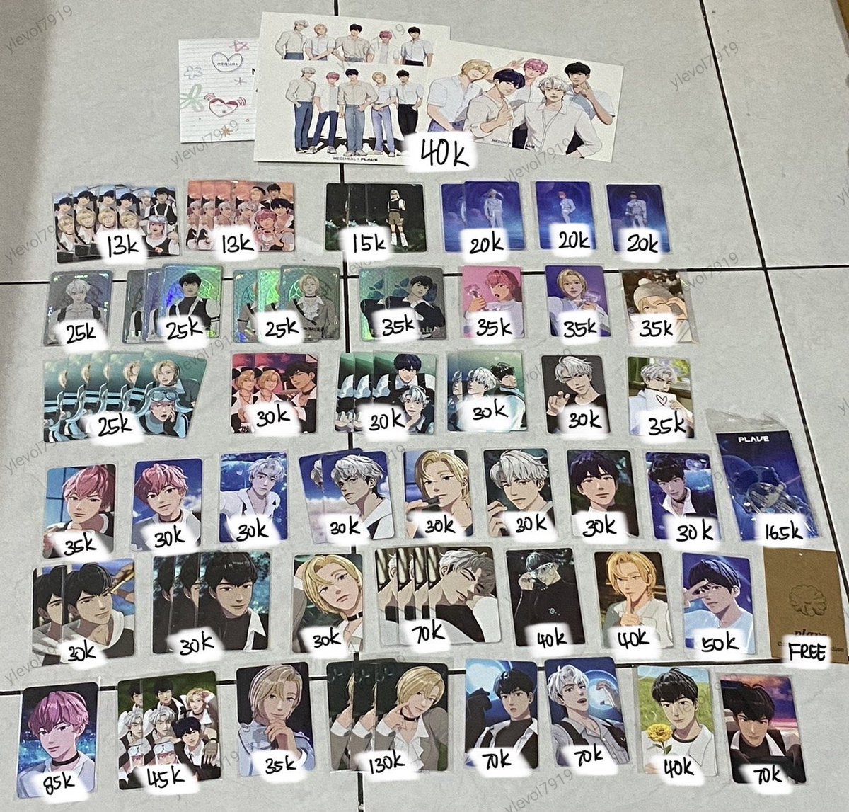 0315_id's tweet photo. WTS photocard plave ready INA 🇮🇩

Price on pict

- Exc packing + adm 🍊
- Shopee vid available
- Proof &amp; vidcon ✅
- DM to claim

#warungplave #jajanplave pc standee mediheal lfb #plavecart #plavesell #wtsplave #plaveina

#0315_idReadyINA https://t.co/TWjKAVDhdm