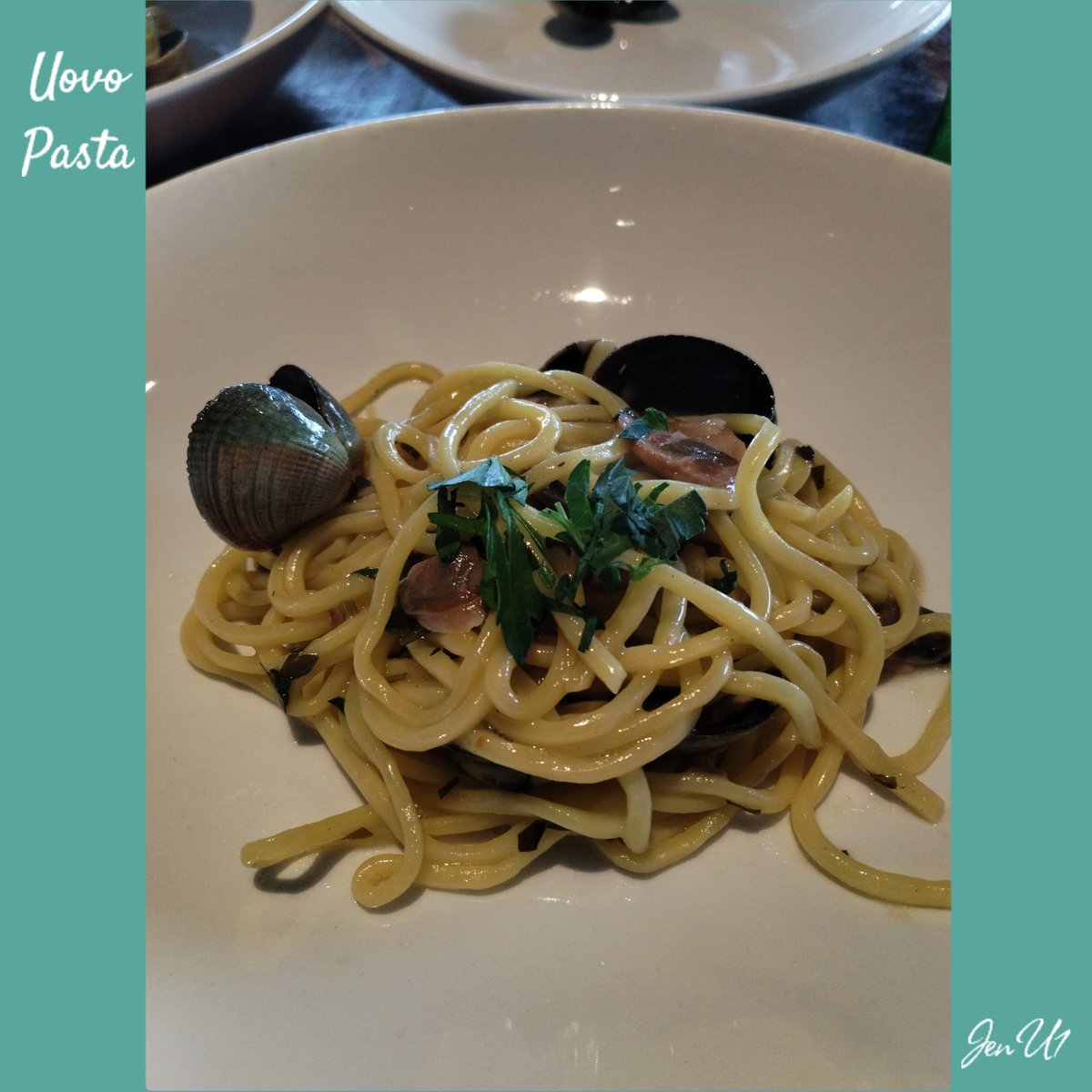 a1hanson's tweet photo. @uovopasta  #uovopasta  Chef's kiss! soooo delicious! Thank You! #pasta #italianfood #foodie We really enjoyed our meal https://t.co/zYURoncWaU