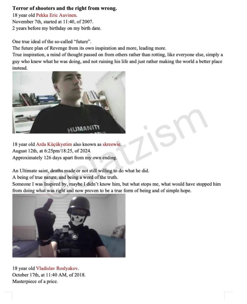 Nefariously63's tweet photo. Four pages of a manifesto from the alleged shooter in Madison, WI today.  
Once again, an entirely preventable loss of life if we would only focus on treating the mental health of our youth, instead of predictably blaming the inanimate object for this tragedy. https://t.co/B3YDFJY1zg