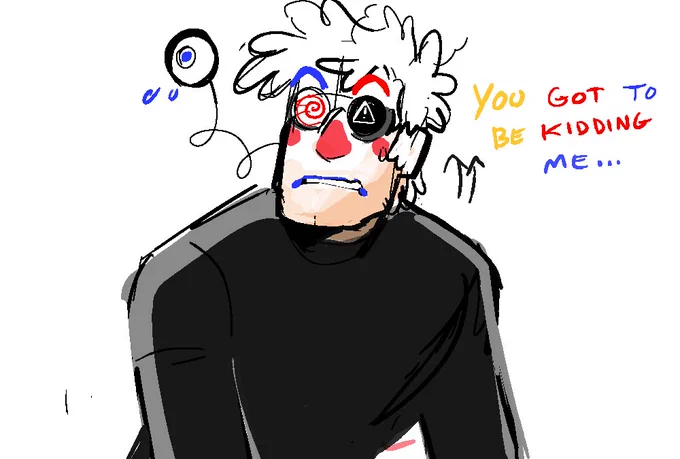 Clown update... hehe. Guess he's busy as ever. 