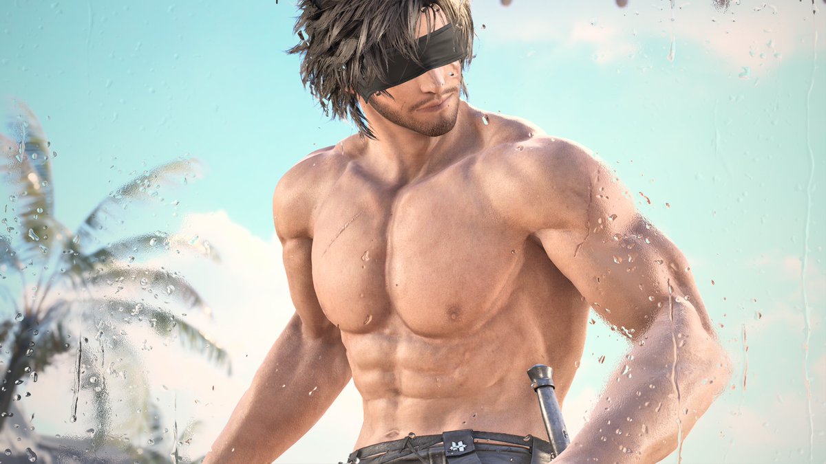 クライヴの肉体美をじっくり見られる、素晴らしいゲームだと思います。
目隠しって、とてもイイですよね…😇
#鉄拳8 #FF16