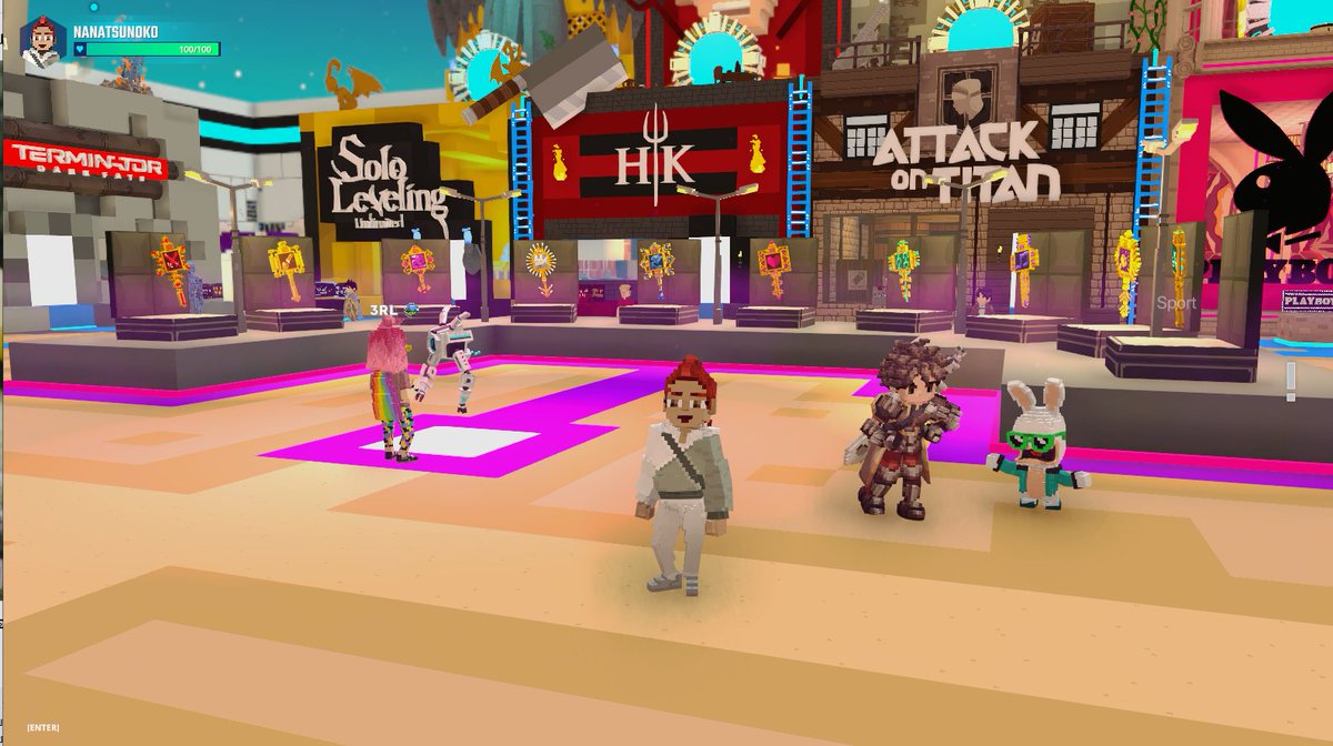 🥳🎊 Partying it up at the Alpha Season 4 bash in <a href="/TheSandboxGame/">The Sandbox</a> Hub! The metaverse knows how to throw a party! register-landings.sandbox.game/alphaseason4-s… #TheSandbox #AlphaSeason4 #AS4SocialChallenge