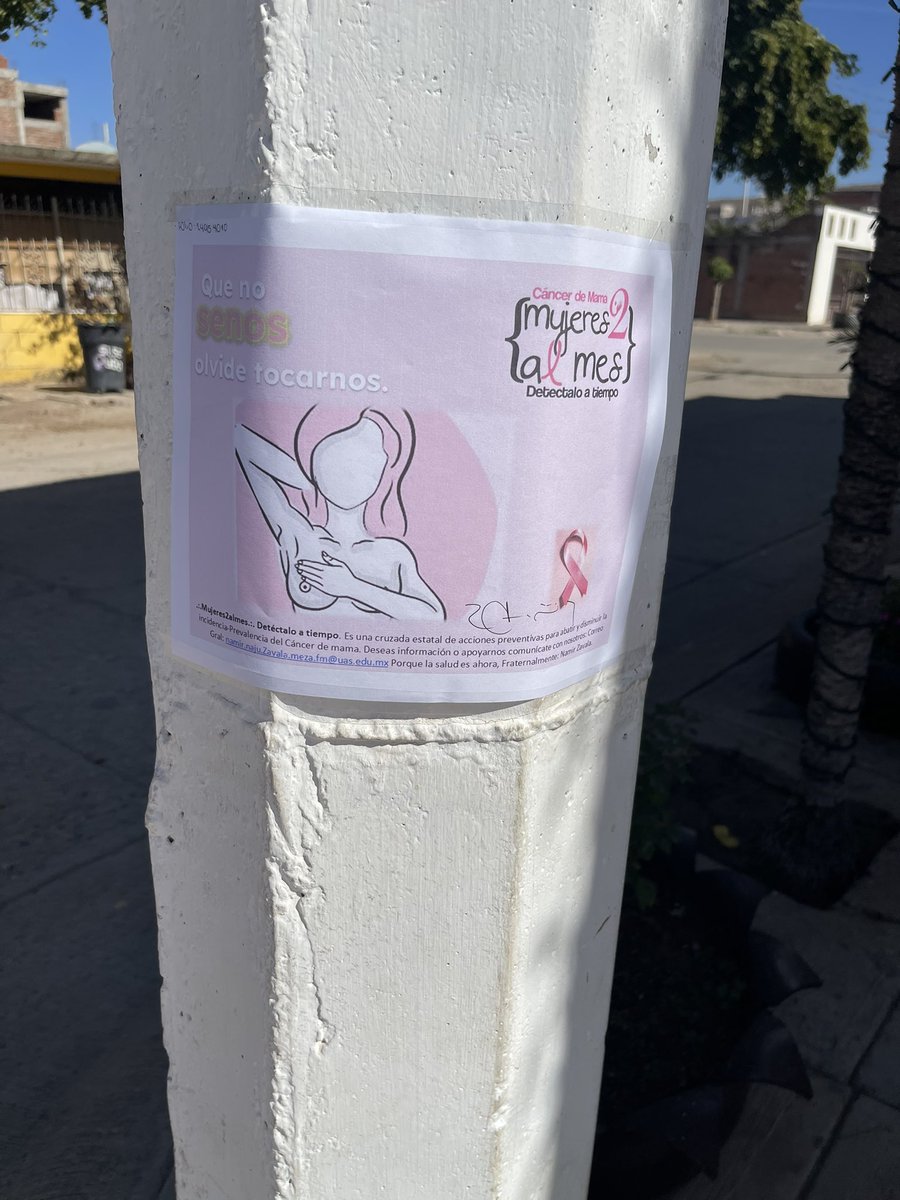 nnzm2127's tweet photo. @medicosconcausa @mujeres2almes fotos de carteles pegados campaña contra el cancer de mamá https://t.co/syPUnOCnUM