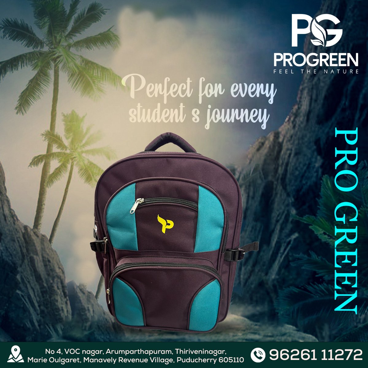 mhprogreenbags's tweet image. 🌟Perfect for Every Student&apos;s Journey!🎒
Introducing the stylish, durable, and functional ProGreen Backpack 

🌴Made for students, inspired by nature🌿

📞96261 11272

#ProGreen #BackpackEssentials #StudentBackpack #FeelTheNature #EverydayJourney #StylishBackpack #SchoolEssential