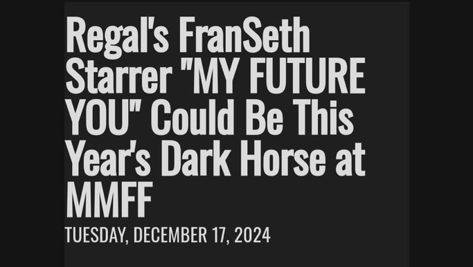 FS_trendsetter's tweet photo. Regal’s #FranSeth Starrer “ My Future You “ Could be this year’s DARK HORSE at MMFF! 🔥

Let’s all manifest it! GRABE ang mga reviews sa movie, deserve na deserve dahil super ganda talaga!! solid! 🙌

#MyFutureYou Showing in cinemas starting this christmas, December 25! 💙

#MyFutureYouMMFF
#FrancineDiaz | #SethFedelin