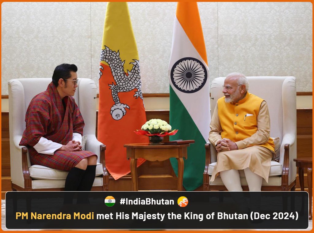 Dr. S. Jaishankar (@drsjaishankar) on Twitter photo Tashi Delek to <a href="/FMBhutan/">Foreign Minister of Bhutan</a>, the Royal Government and the people of Bhutan on their 117th National Day.
Committed to advancing our unique and enduring partnership.
🇮🇳 🇧🇹 Tashi Delek to <a href="/FMBhutan/">Foreign Minister of Bhutan</a>, the Royal Government and the people of Bhutan on their 117th National Day.
Committed to advancing our unique and enduring partnership.
🇮🇳 🇧🇹