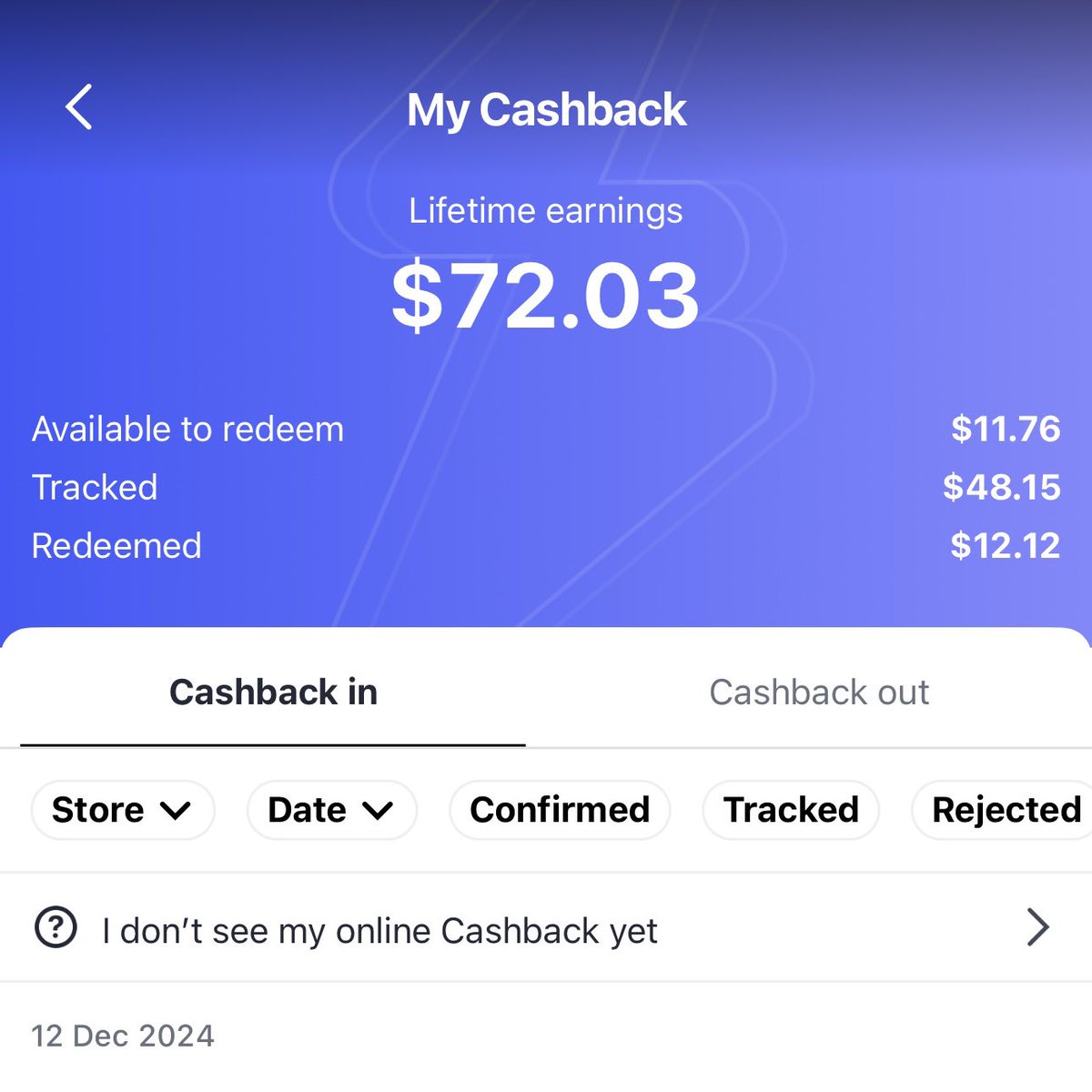 erictanrocks's tweet photo. I’m getting real cashback for all the things I’ve bought for this holiday season.

#cashback #shopback #shoppings #shopperholic #onlineshopping https://t.co/4OxYhxIgKq