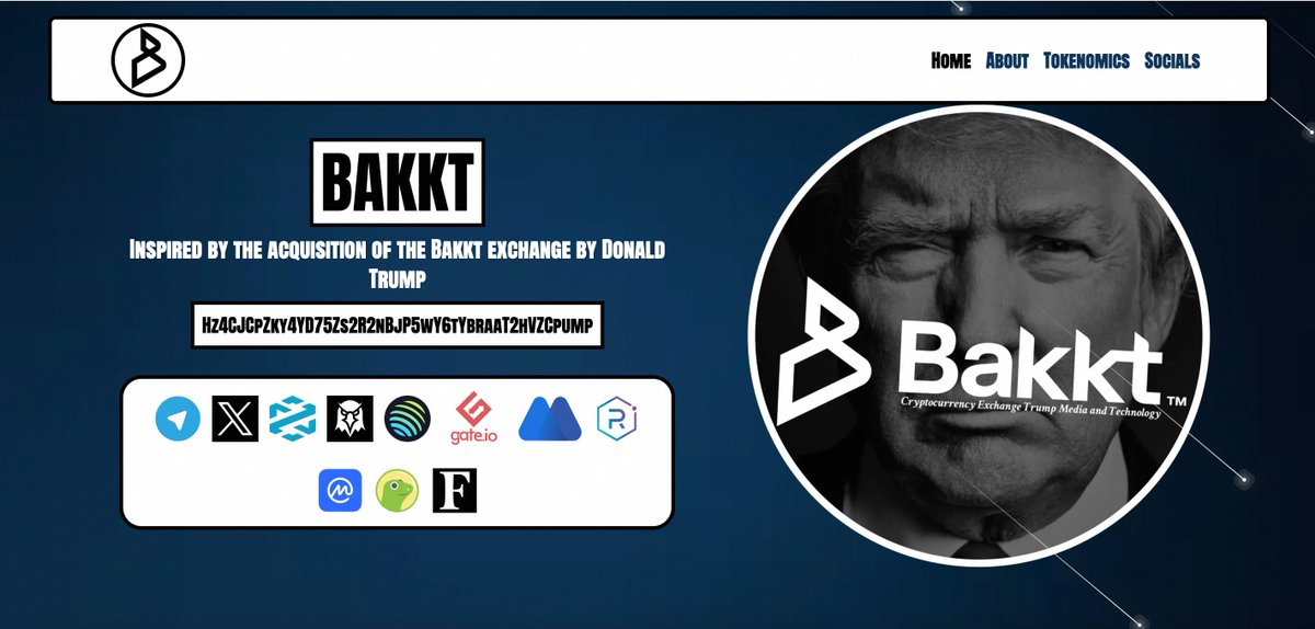 stone_boy_ck's tweet photo. Guys!!!
We have updated the $BAKKT new website, added dynamic music and interesting videos, and also added official links to all platforms and exchanges. 
Our CTO team is still working hard!!!
Please have fun!
👉👉https://t.co/ZBSEEmJSd6

$BAKKT @realDonaldTrump @EricTrump @DonaldJTrumpJr @justinsuntron @elonmusk @Bakkt @TMTGcorp